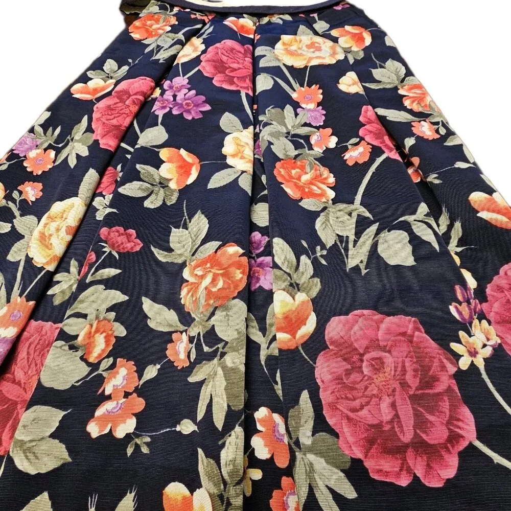 Anthropologie x Moulinette Soeurs Dress stripe floral sleeveless Size 4 - Picture 3 of 9